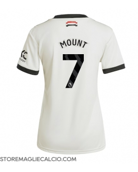 Manchester United Mason Mount #7 Maglia Gara Terza Repliche 2024-25 Donna Maniche Corte Manchester United Mason Mount #7 Maglia Gara Terza Repliche 2024-25 Donna Maniche Corte